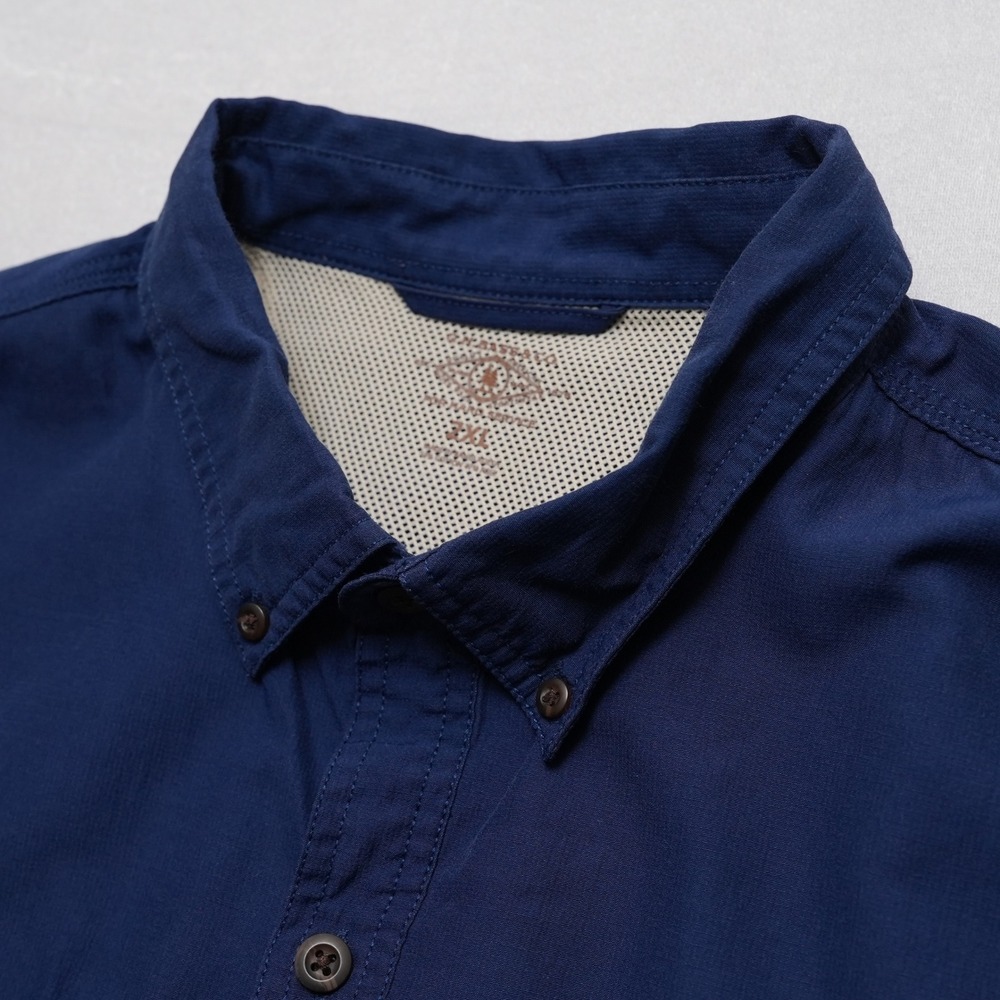 G.H. Bass Mens 2XL Navy Utility Shirt Button Down Outdoor Workwear - Picture 8 of 14